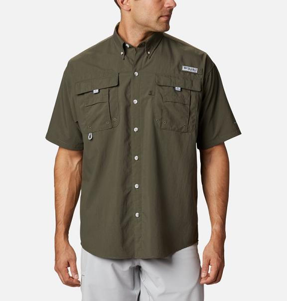 Columbia PFG Bahama II Fishing Shirts Men Brown USA (US77231)